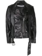 Alexander Wang Zipped Biker Jacket - Black