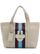 Tila March Front Striped Tote - Nude & Neutrals