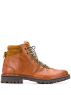 Eleventy Lace-up Boots - Brown