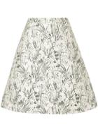Giambattista Valli Floral Jacquard Skirt - White