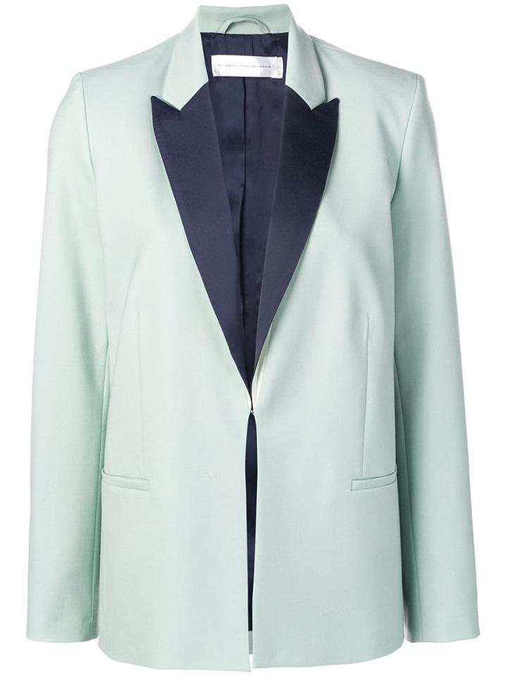 Victoria Victoria Beckham Peaked Lapel Jacket - Green