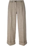 P.a.r.o.s.h. Cropped Dogtooth Trousers