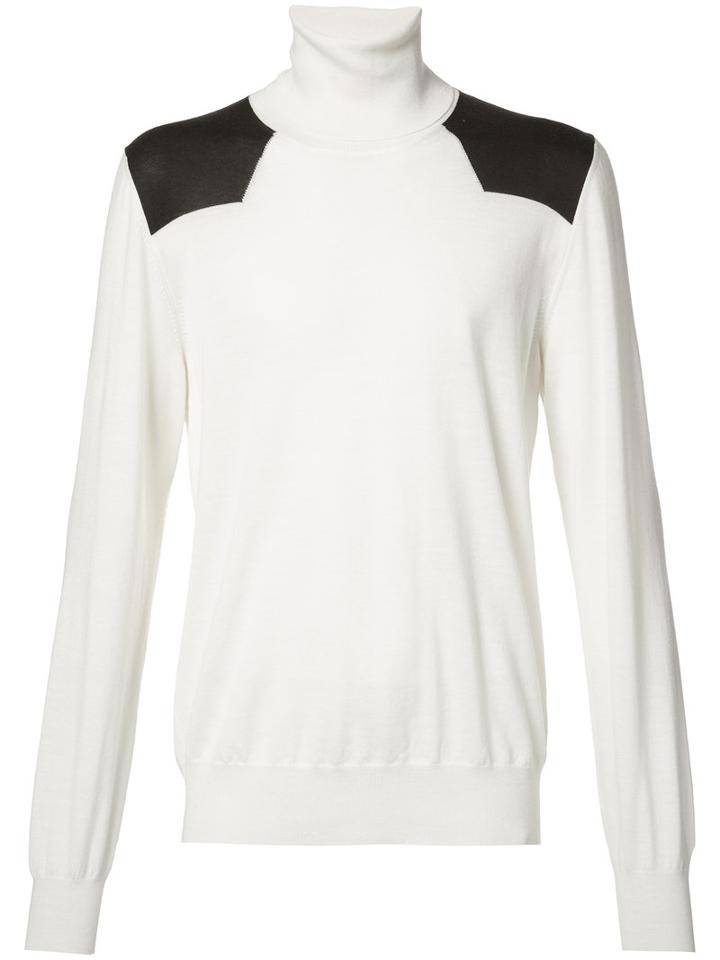 Maison Margiela Shoulder Panel Lightweight Jumper, Men's, Size: Xl, White, Cotton/wool