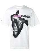 Nicopanda 'nicopanic' T-shirt, Adult Unisex, Size: Large, White, Cotton