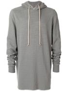 Mostly Heard Rarely Seen Patchwork Shortsleeved Hoodie - Grey
