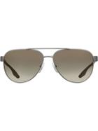 Prada Eyewear Linea Rossa Stubb Sunglasses - Grey