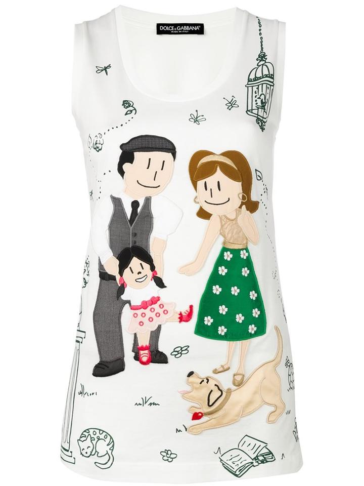 Dolce & Gabbana Family Patch Tank Top