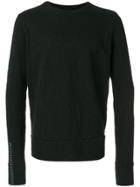 Thom Krom Stitch Sleeve Sweatshirt - Black