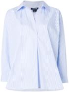Woolrich Boxy Striped Shirt - Blue