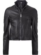 Strateas Carlucci 'evo' Cropped Jacket, Women's, Size: Large, Black, Lamb Skin