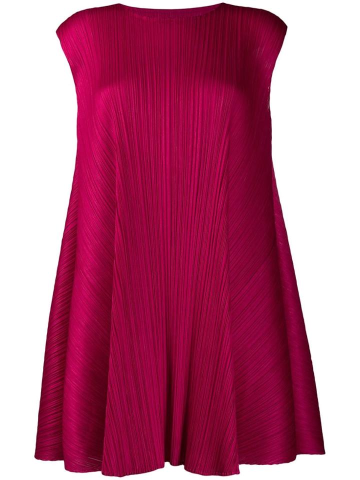Pleats Please By Issey Miyake Luster Tunic Dress - Pink