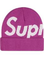 Supreme Big Logo Beanie - Pink