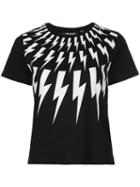 Neil Barrett 'bolt' T-shirt, Women's, Size: Medium, Black, Cotton