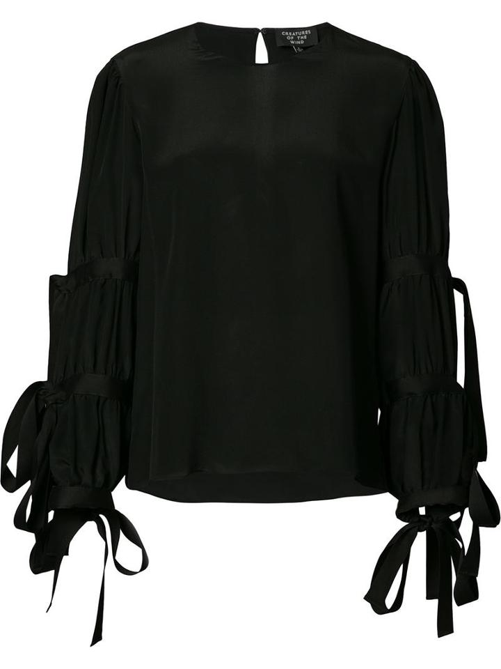 Creatures Of The Wind Tav Blouse, Women's, Size: 6, Black, Silk