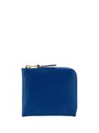 Comme Des Garçons Wallet Luxury Zip-around Wallet - Blue