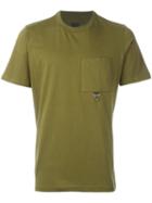 Oamc Chest Pocket T-shirt, Men's, Size: Xl, Green, Cotton/turkey Feather