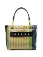 Marni Striped Logo Tote Bag - Stc37 Multicoloured