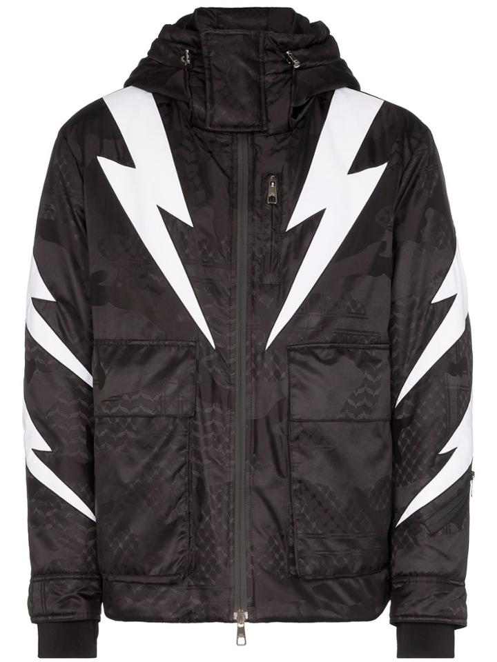 Neil Barrett Padded Tiger Bolt Jacket - Black