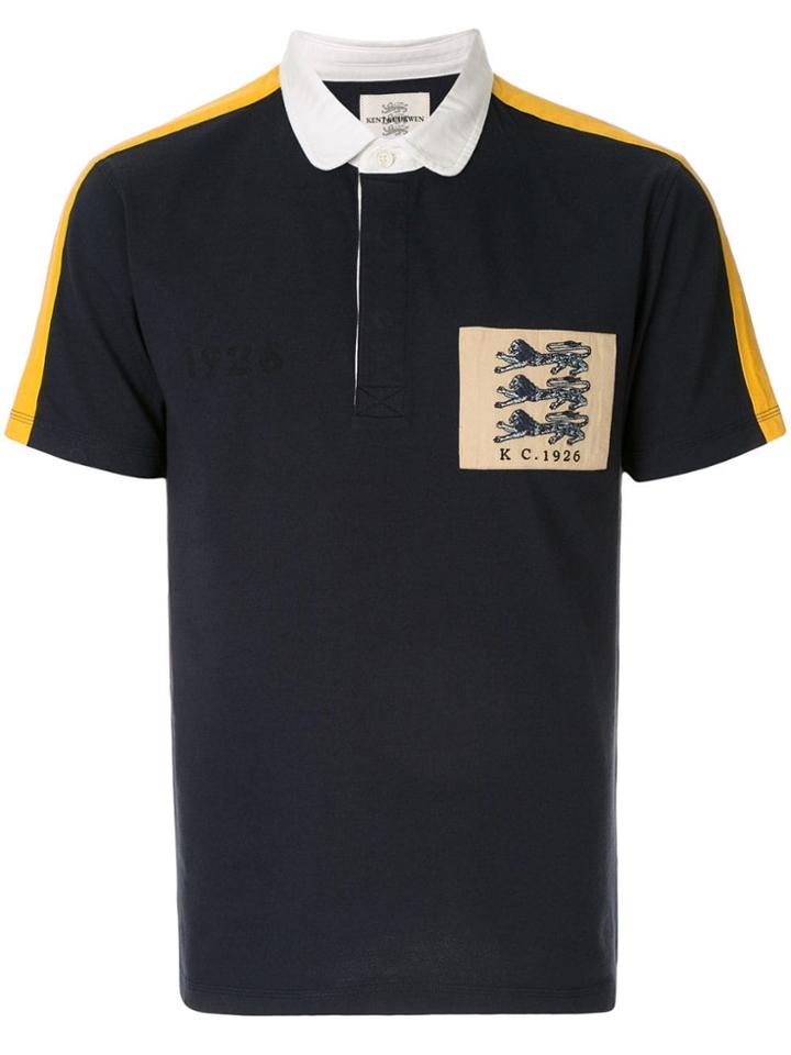 Kent & Curwen 3 Lions Badge Polo Shirt - Black