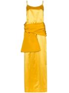 Rosie Assoulin Sash Cami Maxi Dress - Yellow