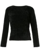 Guild Prime Fuzzy Crew Neck Jumper - Black