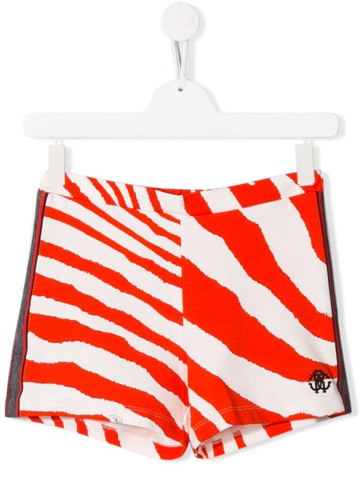 Roberto Cavalli Junior Teen Animal Print Shorts - White