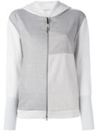 Fabiana Filippi Colour Block Zipped Hoodie, Women's, Size: 44, Nude/neutrals, Merino/cashmere/silk/polybutylene Terephthalate (pbt)