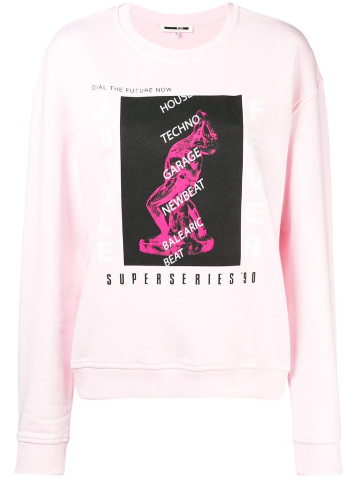 Mcq Alexander Mcqueen Long Sleeved Sweatshirt - Pink & Purple
