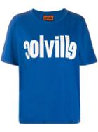 Colville Logo Print T-shirt - Blue