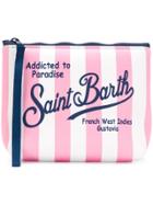 Mc2 Saint Barth Striped Wash Bag - Pink & Purple