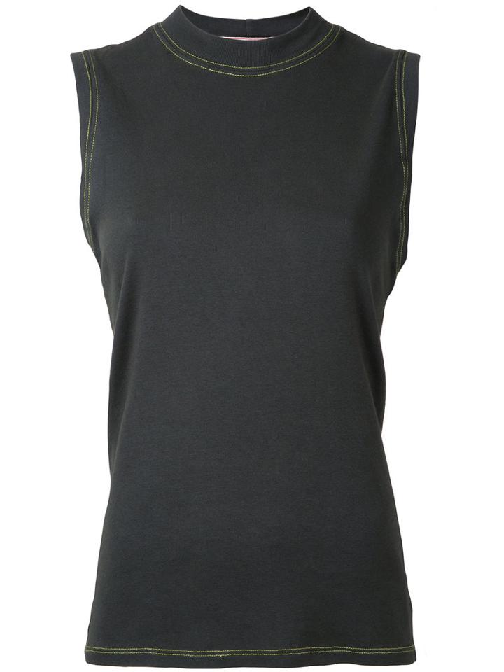 Eckhaus Latta - Muscle Tank Top - Women - Cotton - M, Grey, Cotton