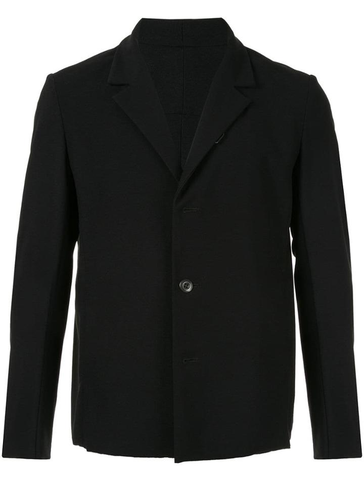 Attachment Single-breasted Jacket - Black