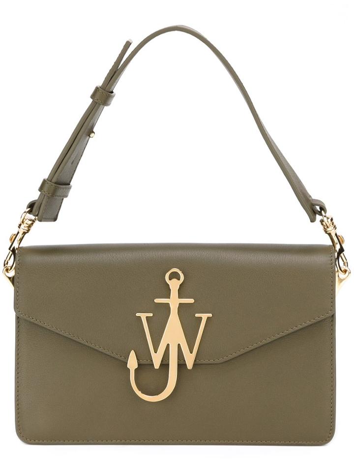 Jw Anderson Logo Plaque Tote - Green