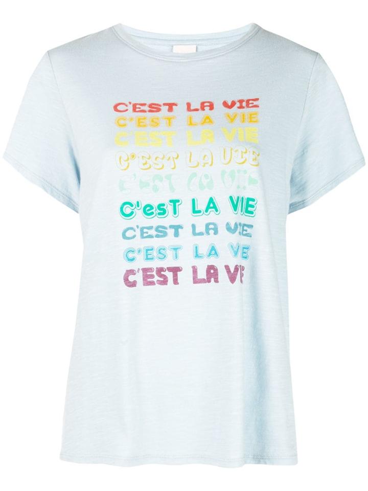 Cinq A Sept C'est La Vie T-shirt - Blue