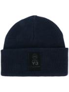 Y-3 Knitted Beanie - Blue