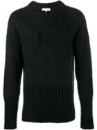 Helen Lawrence Split Ribbed Jumper, Men's, Size: Small, Black, Lambs Wool/mohair/wool/polyamide