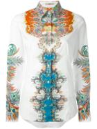 Etro Printed Shirt, Women's, Size: 42, White, Cotton/spandex/elastane
