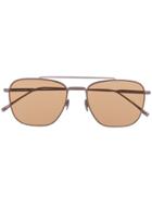 Lacoste Square Tinted Sunglasses - Metallic