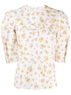 See By Chloé Panelled Floral Top - White