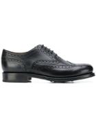 Grenson Stanley Brogue Shoes - Black
