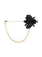 Dolce & Gabbana Beaded Bee Brooch - Black