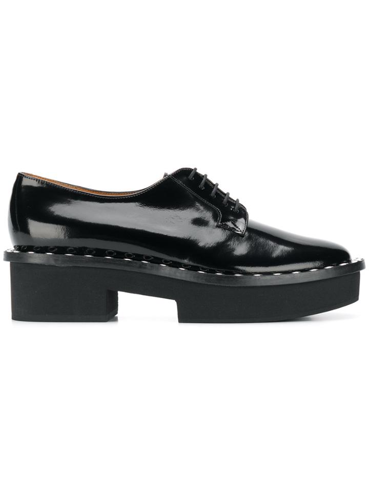 Clergerie Beckie Studded Lace-up Shoes - Black