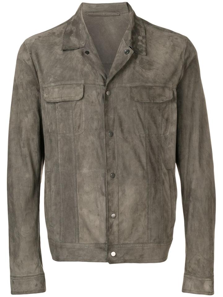Salvatore Santoro Press Stud Jacket - Green