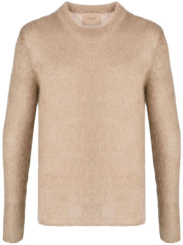 Federico Curradi Slim Wool-knit Sweater - Neutrals