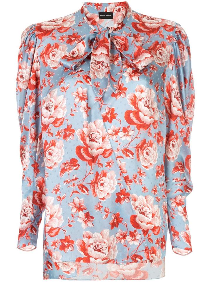 Magda Butrym Floral Print Blouse - Blue