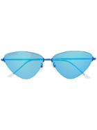 Balenciaga Invisible Cat Sunglasses - Blue