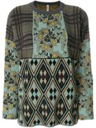 Antonio Marras Contrast Panel Knitted Top - Green