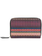Paul Smith No.9 Damson Zip-around Purse - Pink & Purple