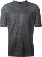 Diesel Black Gold Leaf Motif T-shirt