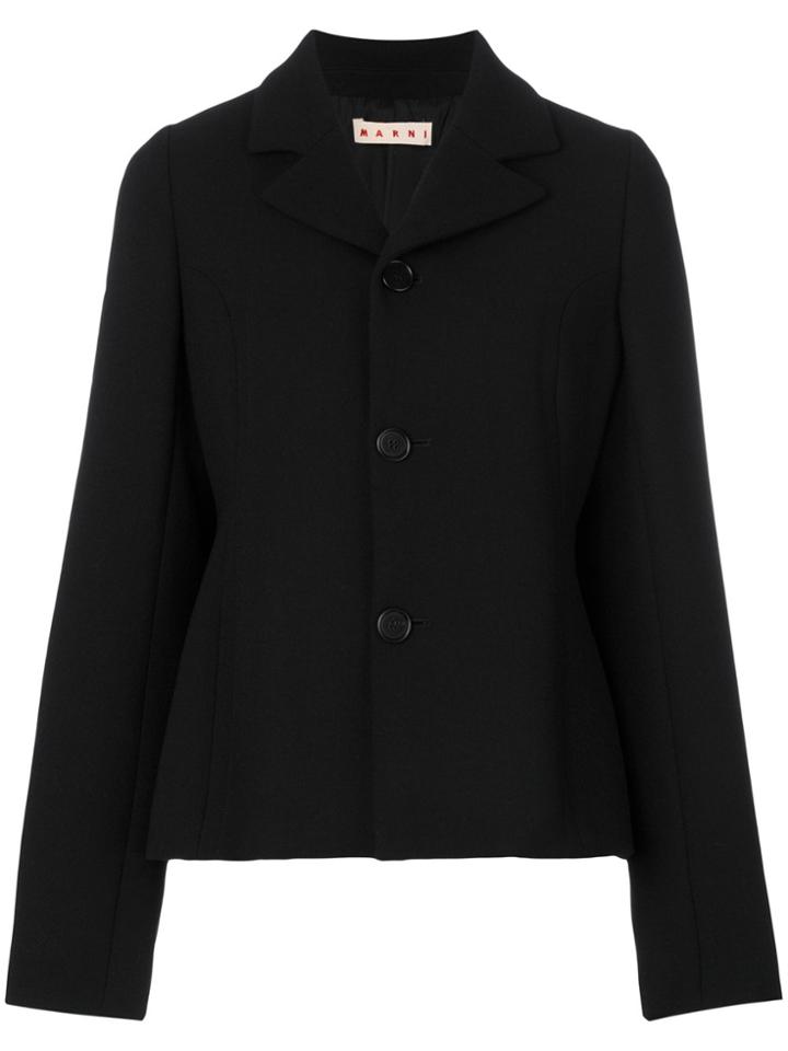 Marni Crepe Double Faced Blazer - Black